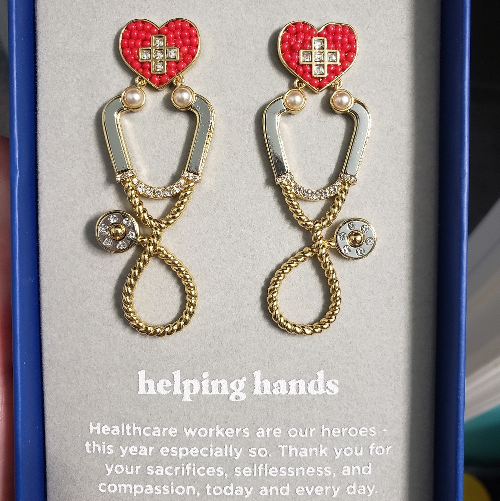 BaubleBar Helping hands earrings